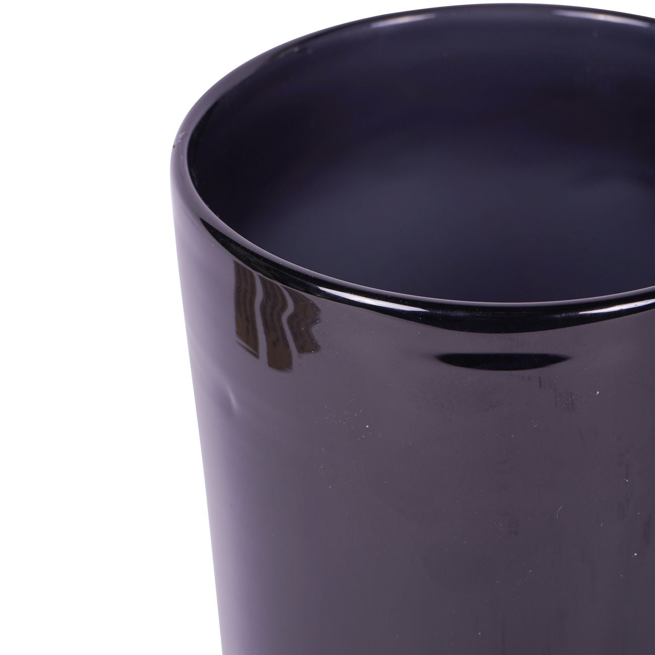 Noir Glass Votive Vase with Wooden Base Small